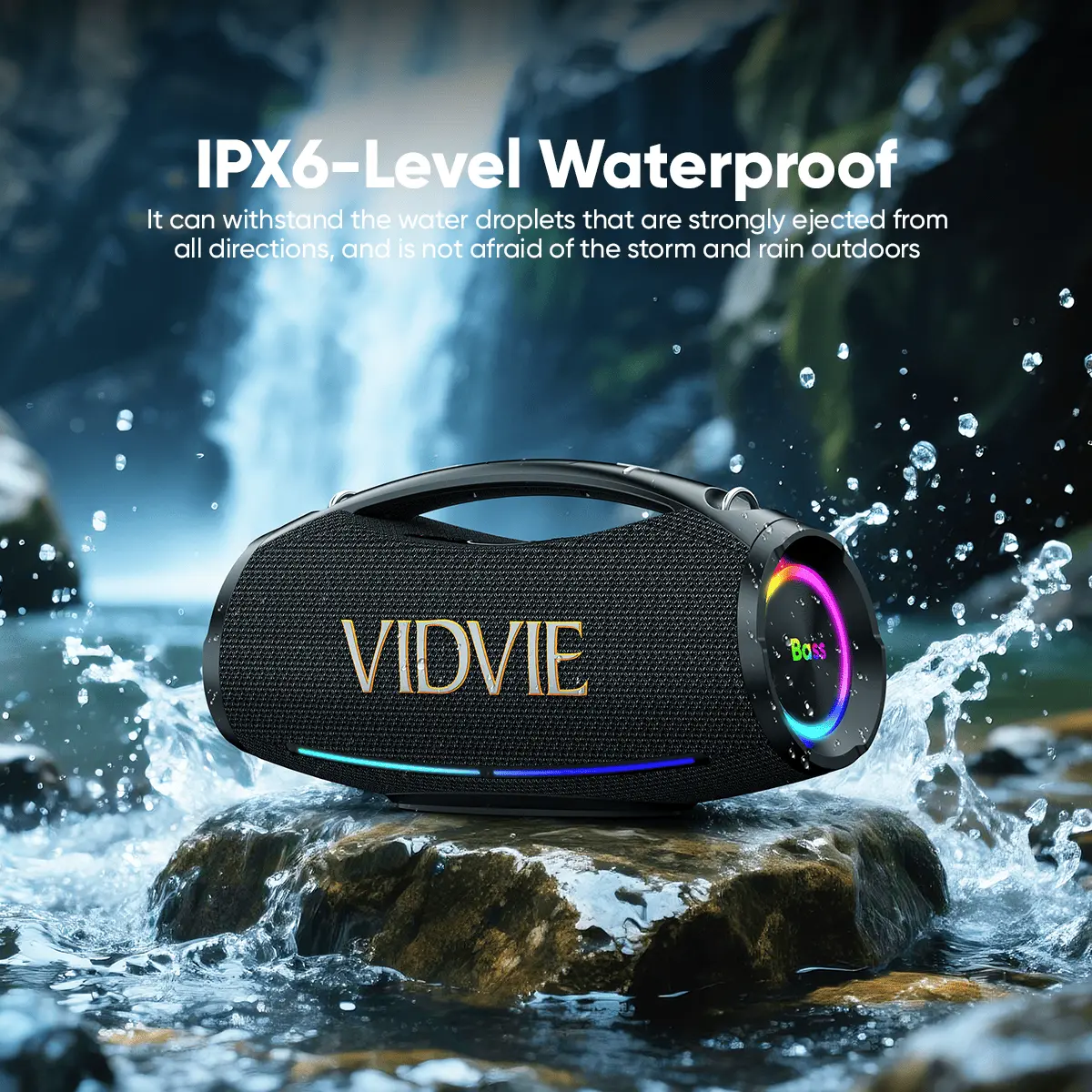 200W TWS Speaker With Dual Wireless Microphone and Remote Control thumbnail 6