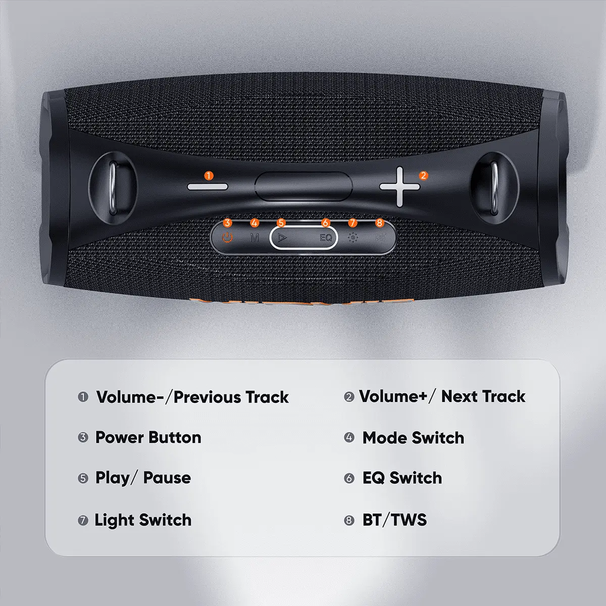 200W TWS Speaker With Dual Wireless Microphone and Remote Control thumbnail 7