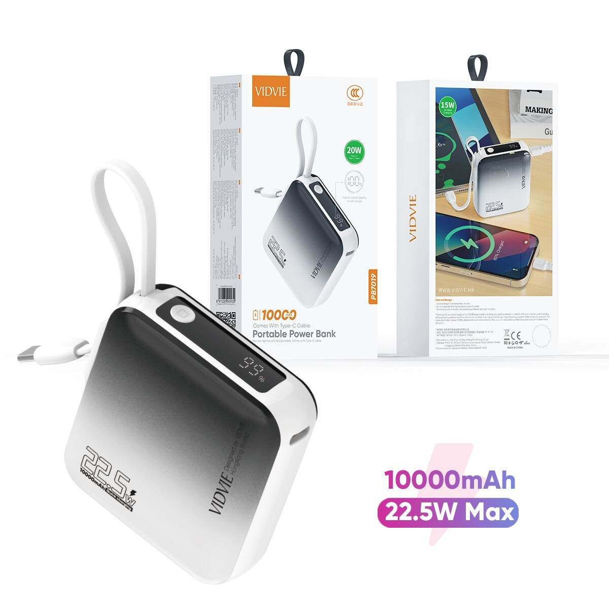 Portable 10,000mah powerbank| 22,5watts fast charge thumbnail 9