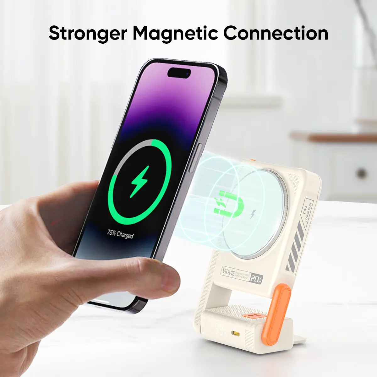 3-IN-1 Magnetic Wireless Charging Power Bank thumbnail 5