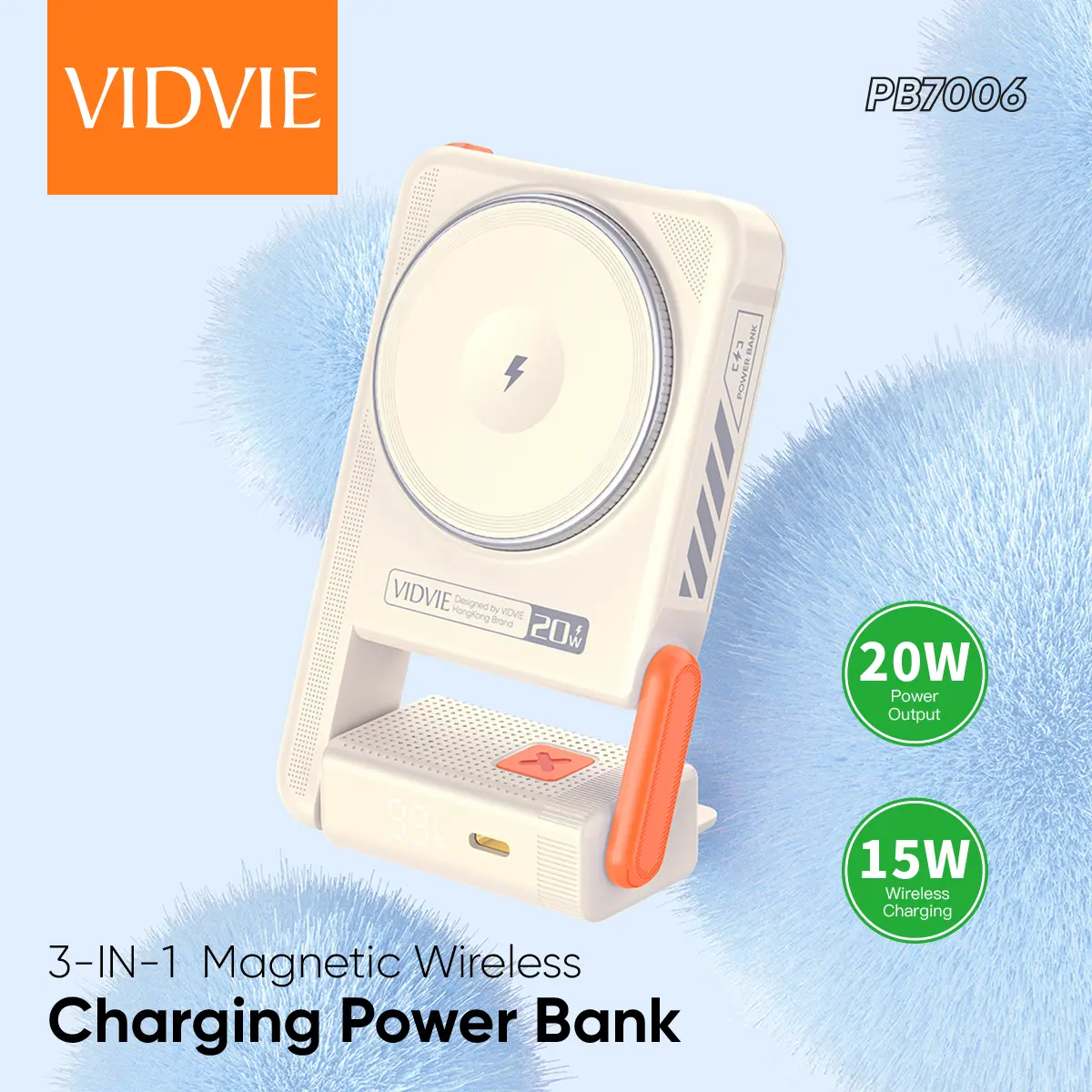 3-IN-1 Magnetic Wireless Charging Power Bank thumbnail 2