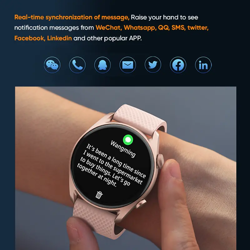 AMOLED Ultra-clear Screen Wireless Call Smart Watch thumbnail 10