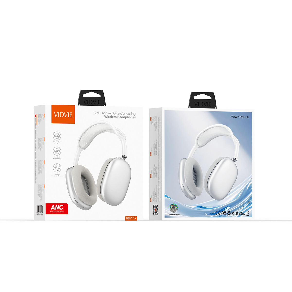 ANC Active Noise Cancelling Wireless Headphones thumbnail 3