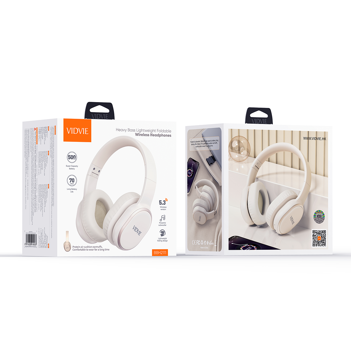 Heavy Bass Lightweight Foldable Wireless Hradphone thumbnail 2