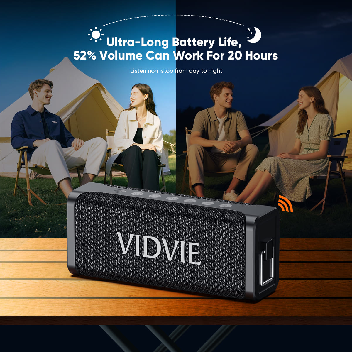 portable 60watts wireless speaker with dual microphones. thumbnail 5