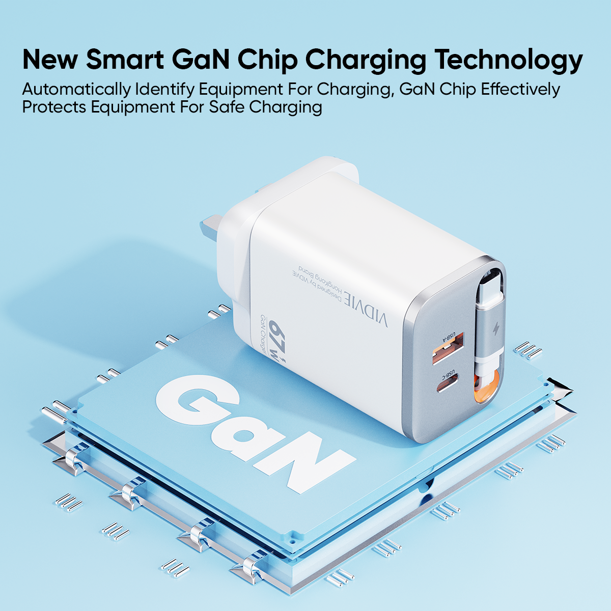 Retractable Cord GaN 67W Fast Charger thumbnail 5