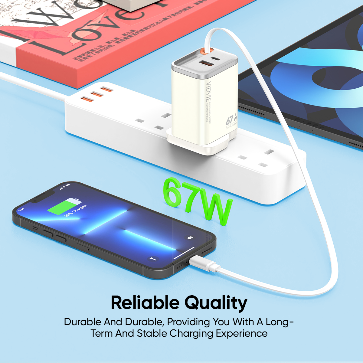 Retractable Cord GaN 67W Fast Charger thumbnail 8