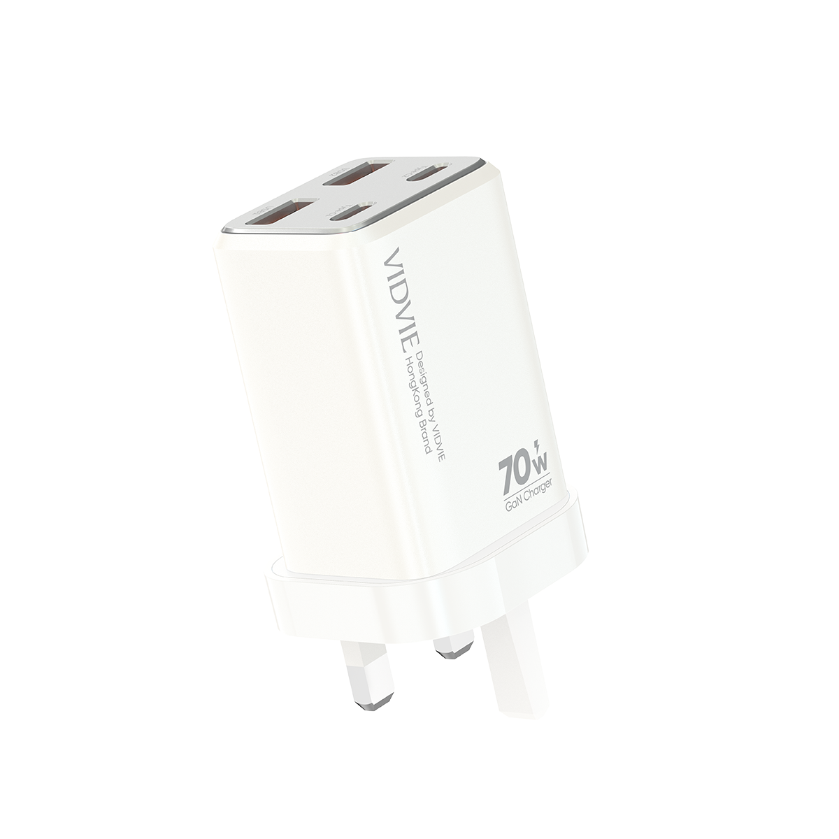 GaN Dual USB & Dual Type-C 70W Fast Charger