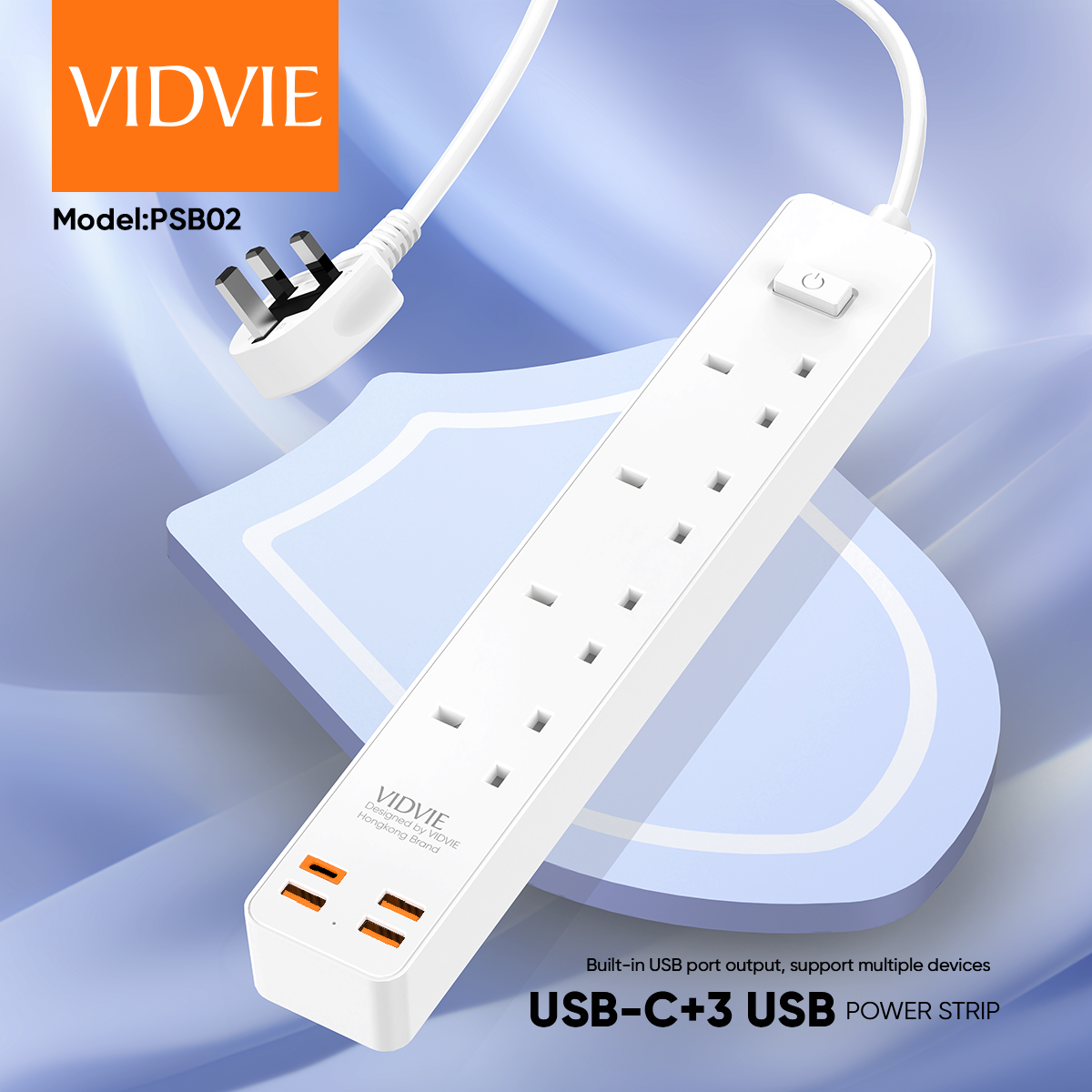 4 Ports extention sockets with 3120W fast charge thumbnail 2
