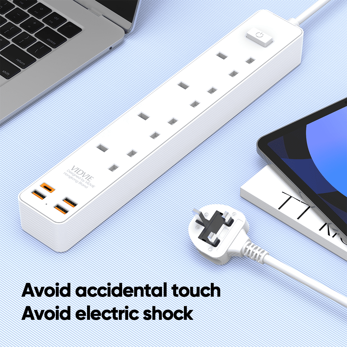 4 Ports extention sockets with 3120W fast charge thumbnail 7