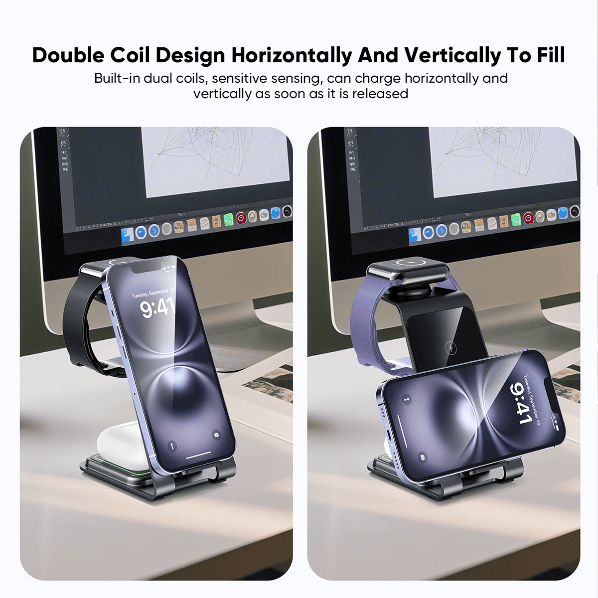3 in 1 Wireless Charging Station thumbnail 3