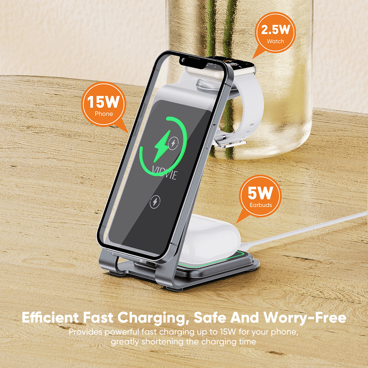 3 in 1 Wireless Charging Station thumbnail 9