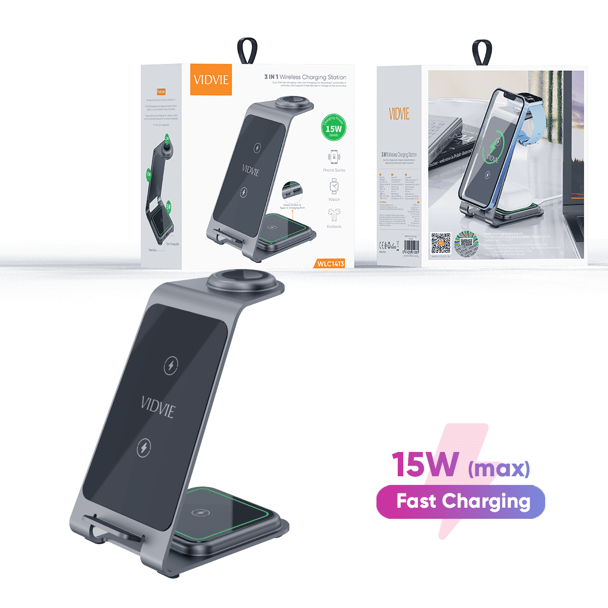 3 in 1 Wireless Charging Station thumbnail 10