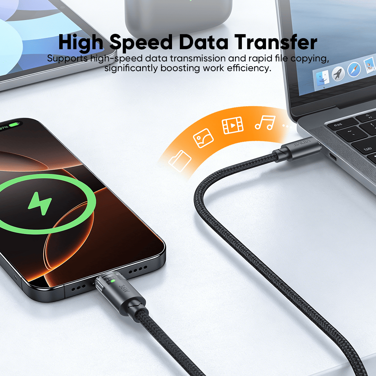 Type-C to Lightning Data Cabl thumbnail 7