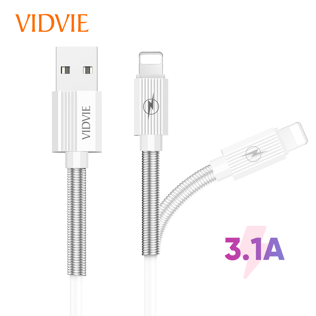 Spring Fast Charging Data Cable for iphone