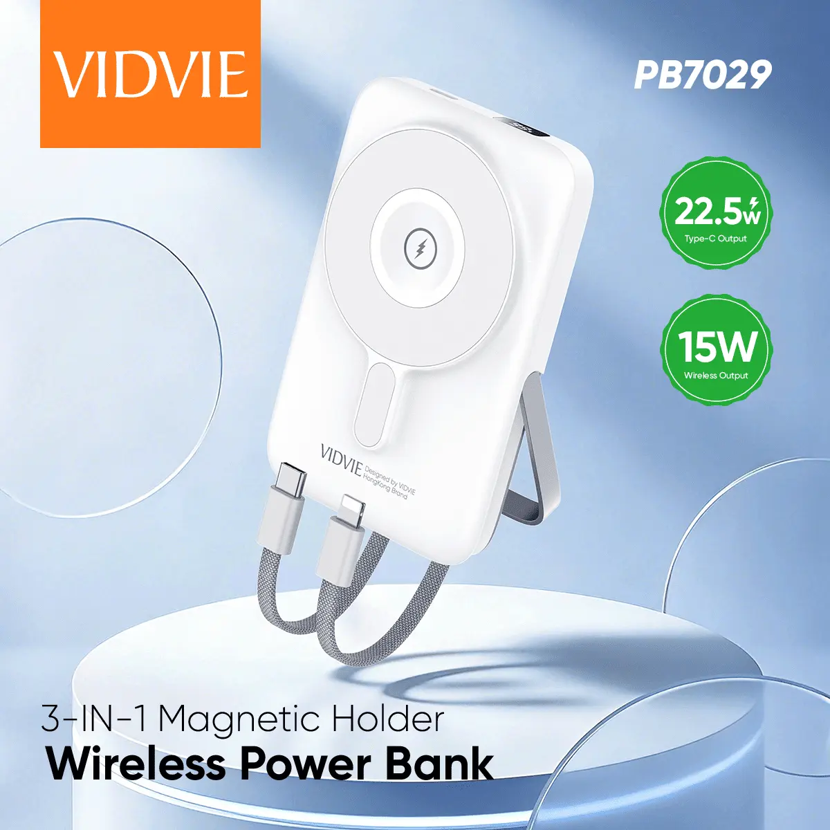 3-in-1 Magsafe wireless powerbank. thumbnail 2